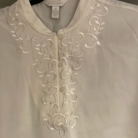 Charter Club - ladies full length sleeping gown Size M - Picture 2 of 4